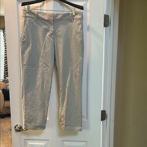 Stylish Ann Taylor Cropped Tan Pants